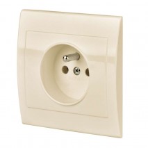 zásuvka Tesla 1 - nás.PR 4FN 150 65.915 béžova